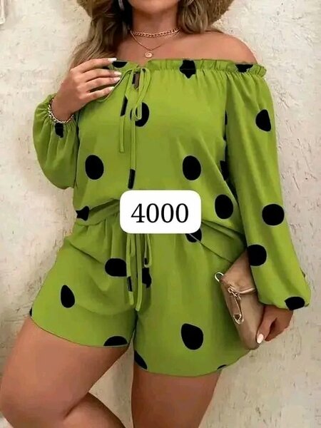 Combishort à pois détente