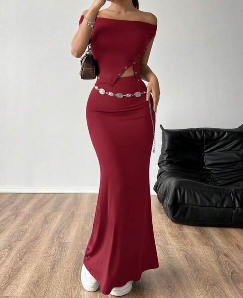 Robe Longue Épaules Dénudées