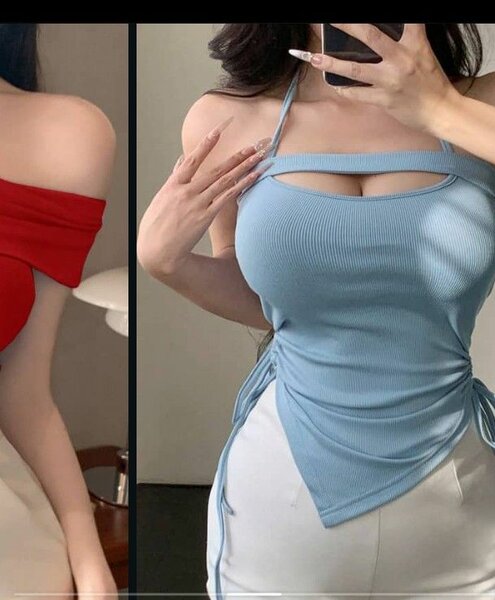 Top asymétrique chic femme