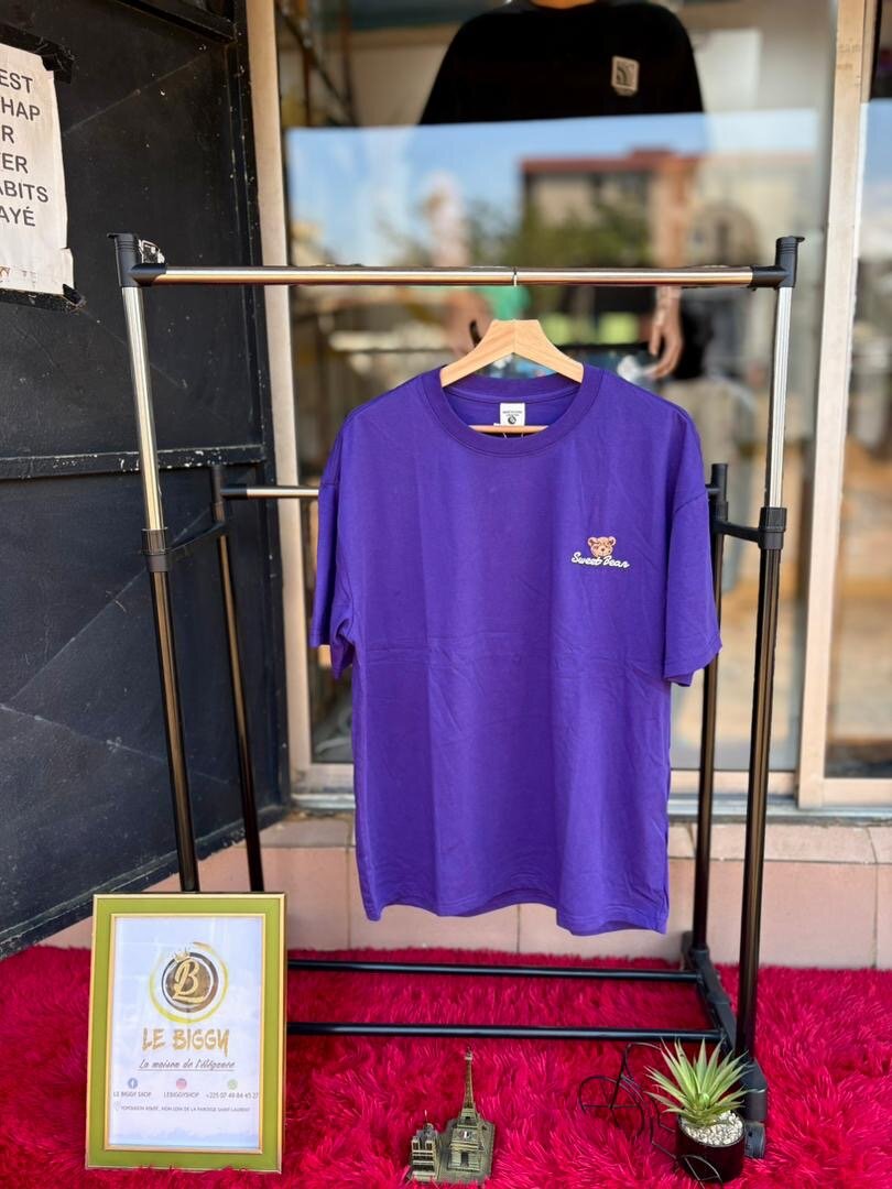 T-shirt violet unisexe