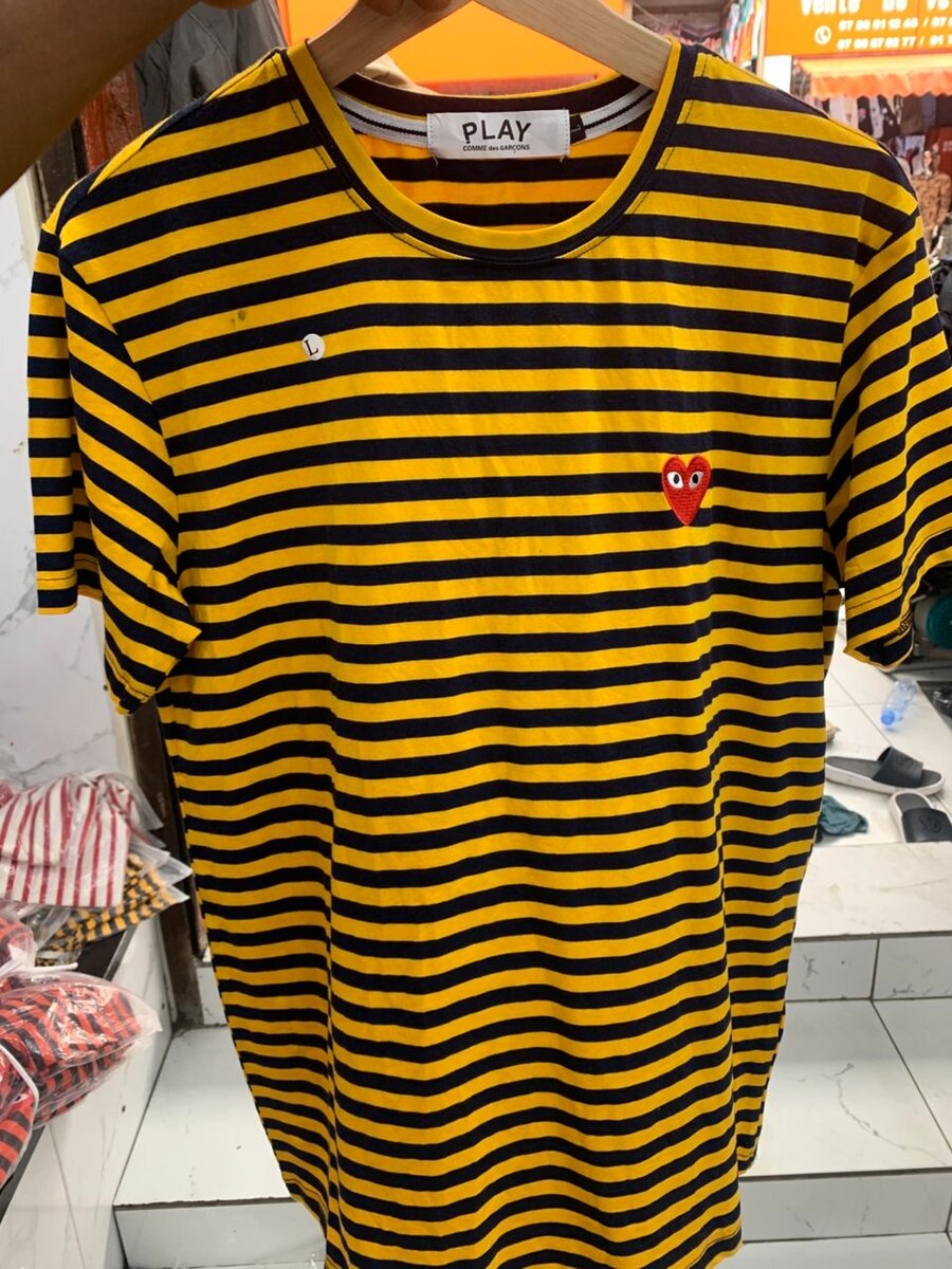 T-shirt rayé cœur PLAY