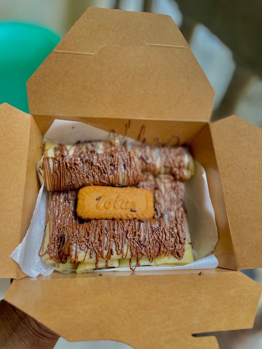 Crêpes nature et chocolat