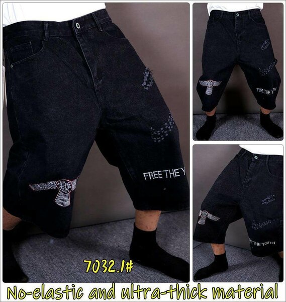 Bermuda denim épais homme