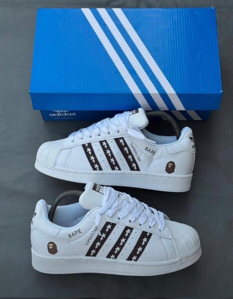 Baskets blanches BAPE Superstar
