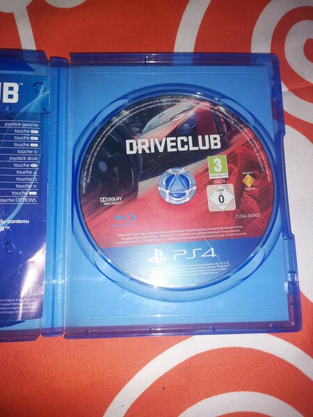 Cd de ps4 DriveClub