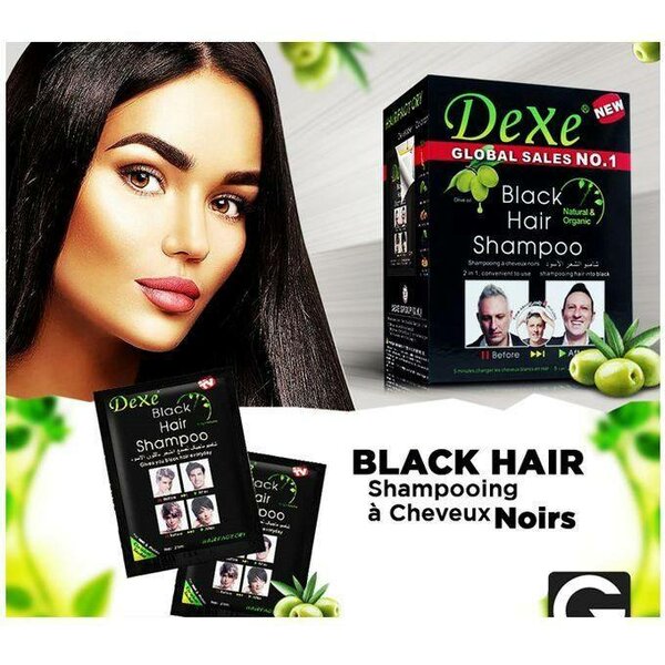 Teinture de cheveux noir