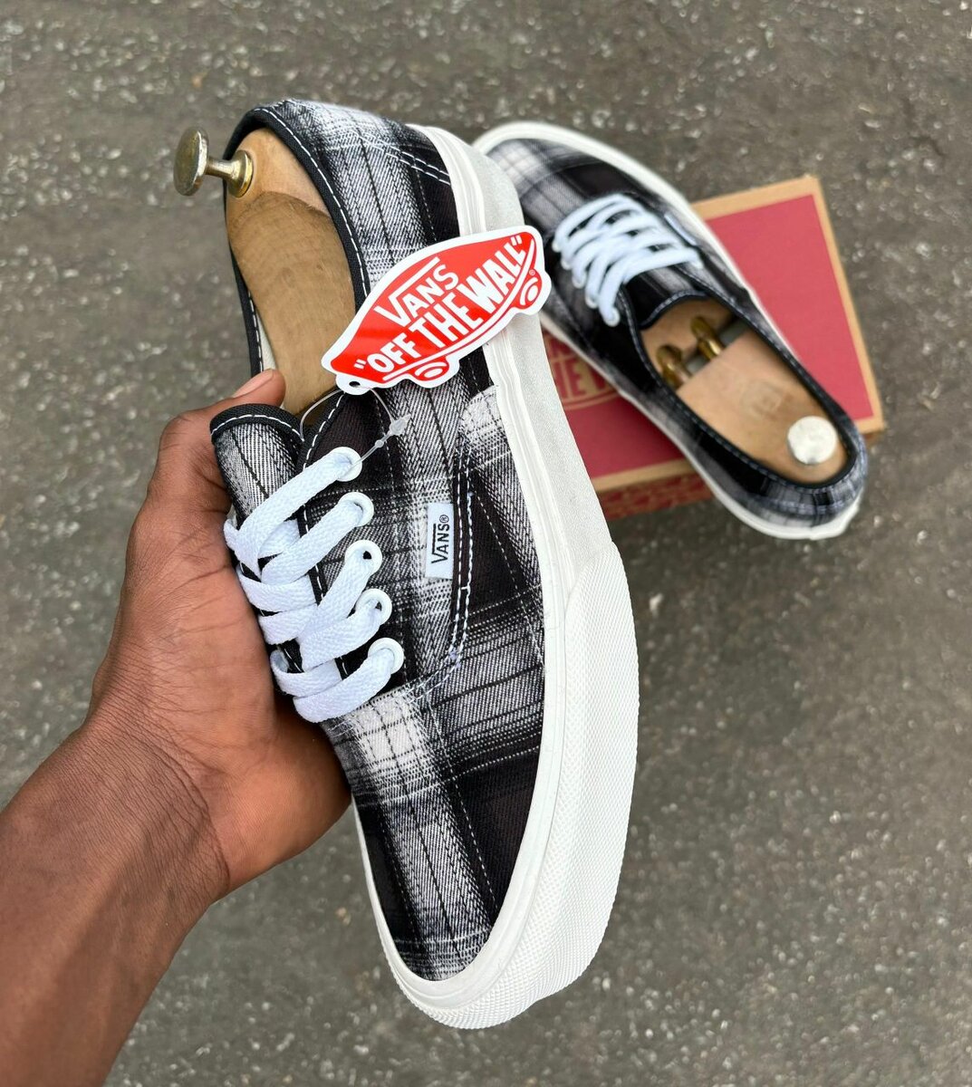 Baskets Vans à carreaux stylées
