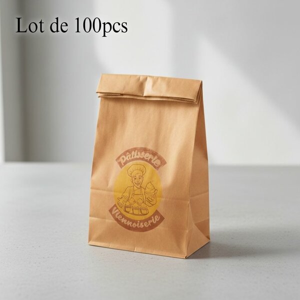 Sacs en papier kraft pour boulangerie