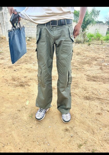 Pantalon cargo vert pour homme