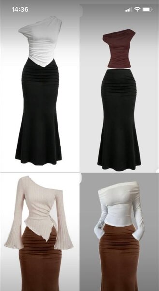 Robe élégante asymétrique