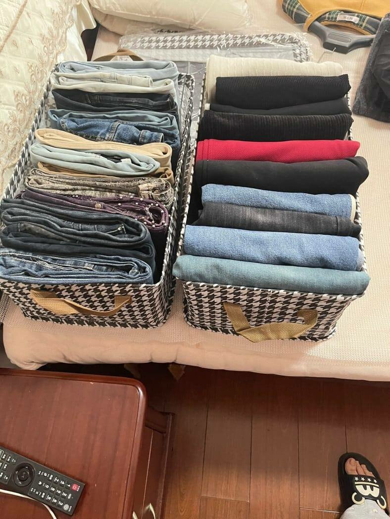 4 Bacs de Rangement Pliables