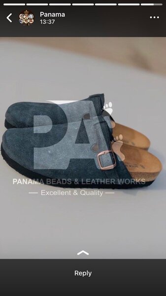 African beaded slippers