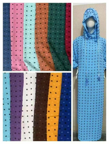 Abaya à pois femme