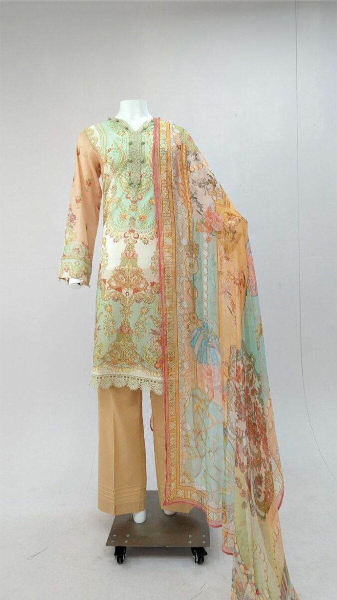 Luxury Lawn 3 Peace Suit