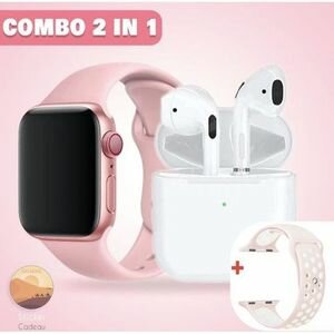 Smartwatch Montre Connectée , 2 En 1, Avec écouteurs , Appel BT