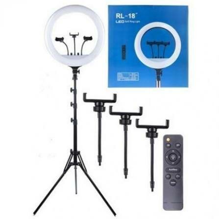 Grand LED Ring Light 18 pouces