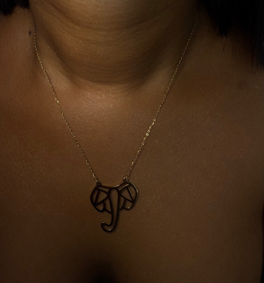 Collier Éléphant Élégant