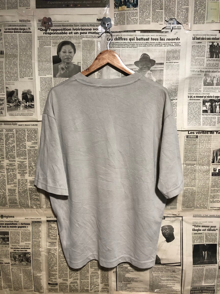 T-shirt unisexe en coton gris