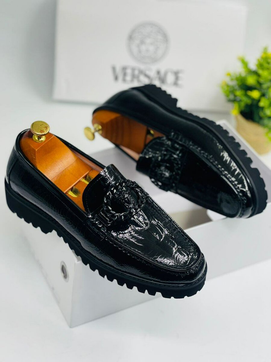 Versace solid shoes