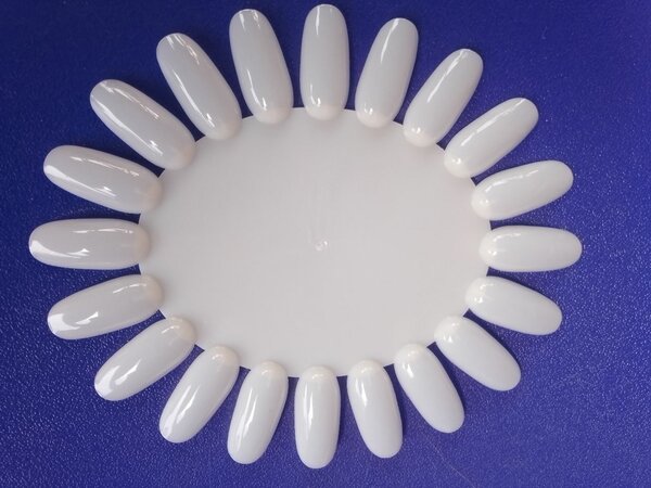 5 Palettes Ongles Faux Blancs