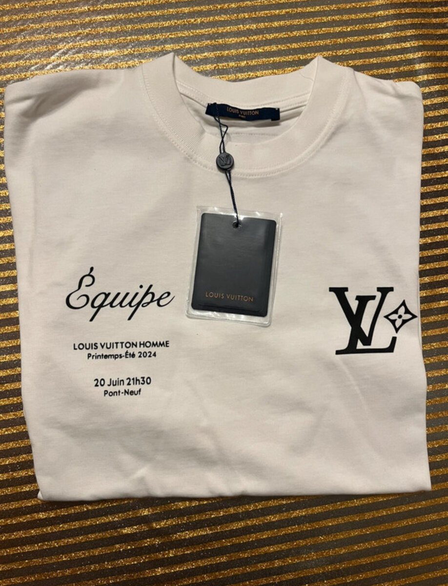 T-shirt blanc Louis Vuitton