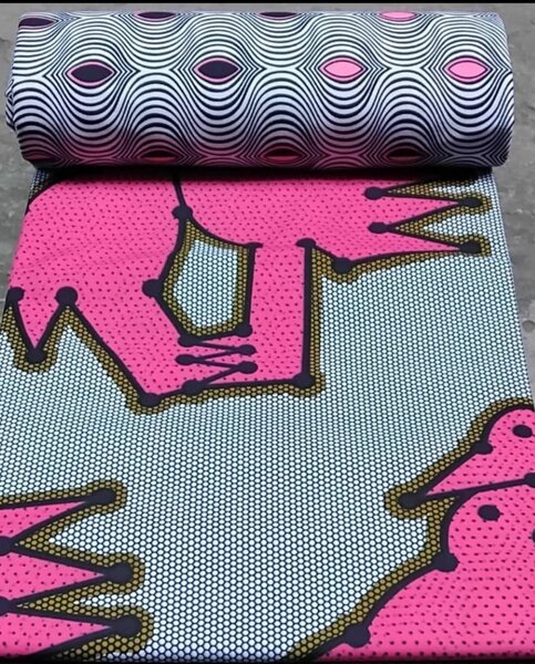 Tissu en wax vibrant