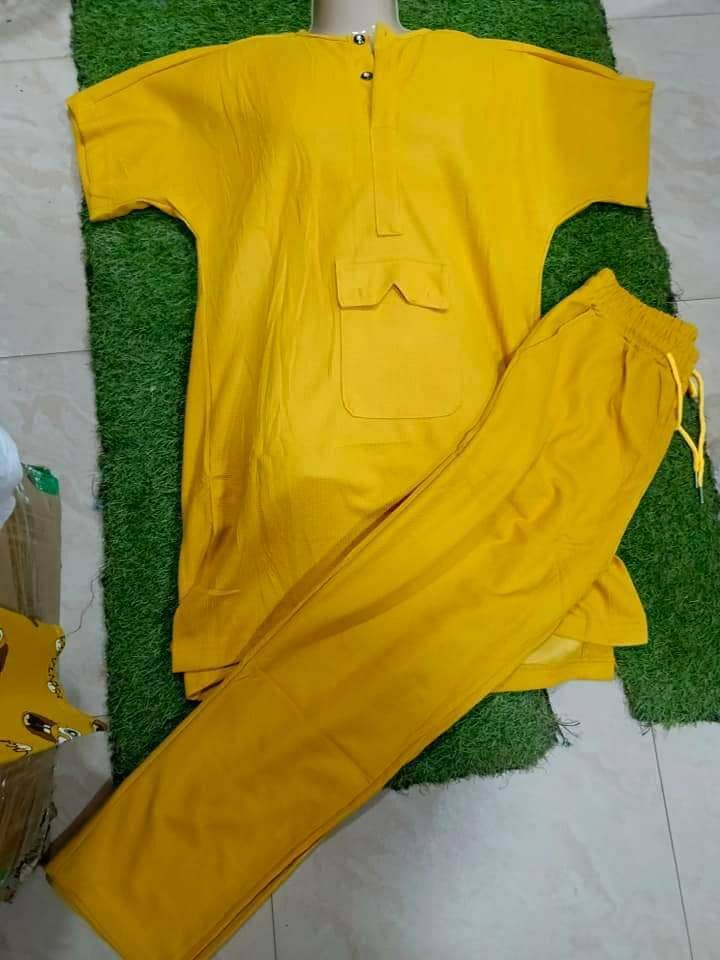 Men kaftan top and down