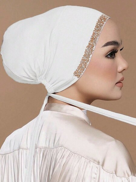 Turban moderne blanc chic