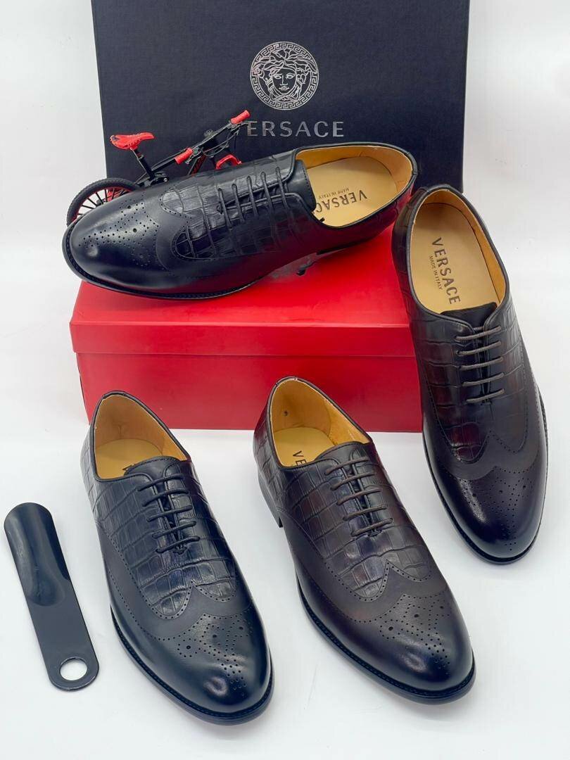 Solid leather formal shoes