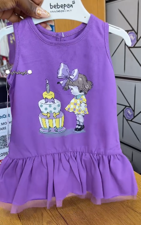 Purple summer Children's dress