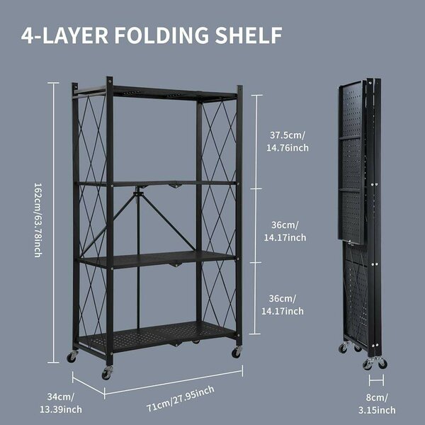 Étagère Pliable en Métal