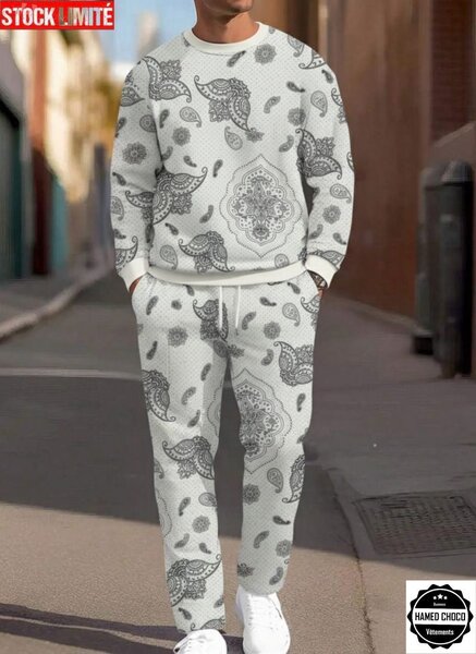 Ensemble Casual Imprimé Paisley