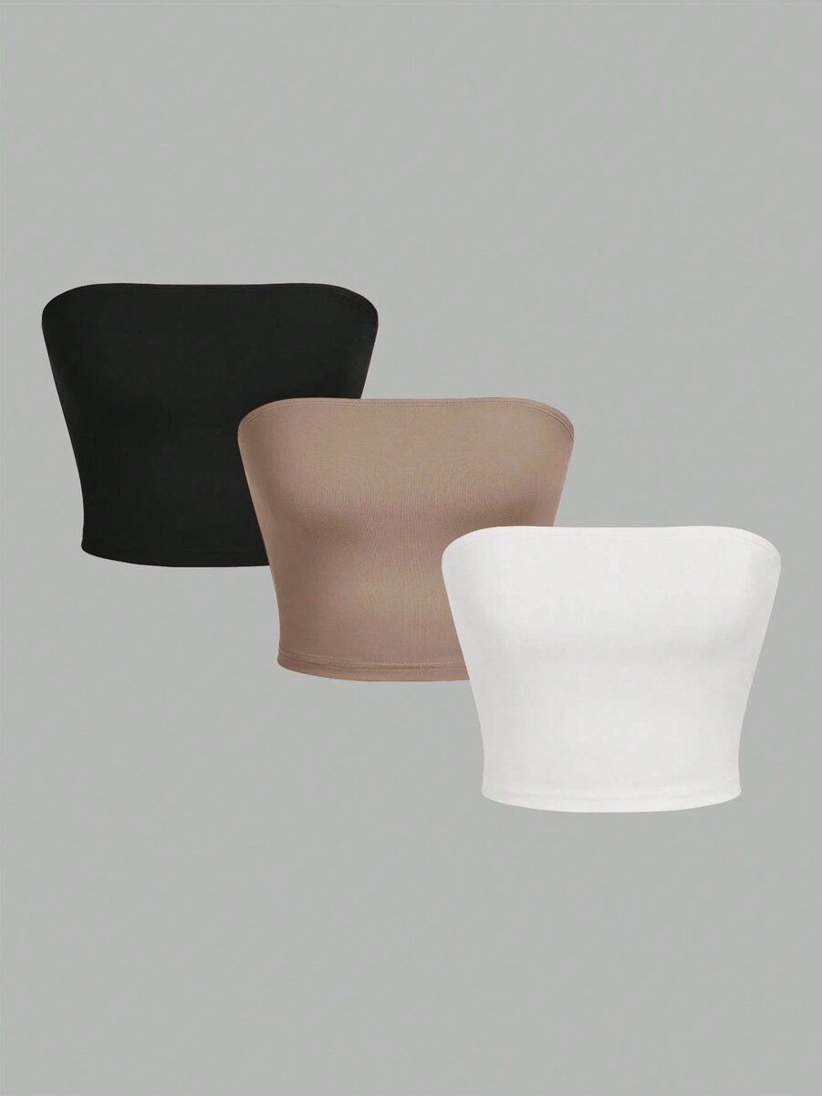 Lot de 3 bandeaux sans bretelles