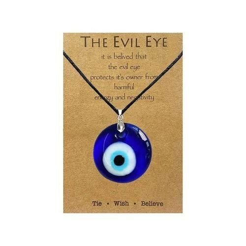 Personalized Blue Eyes Devil's Eye Necklace