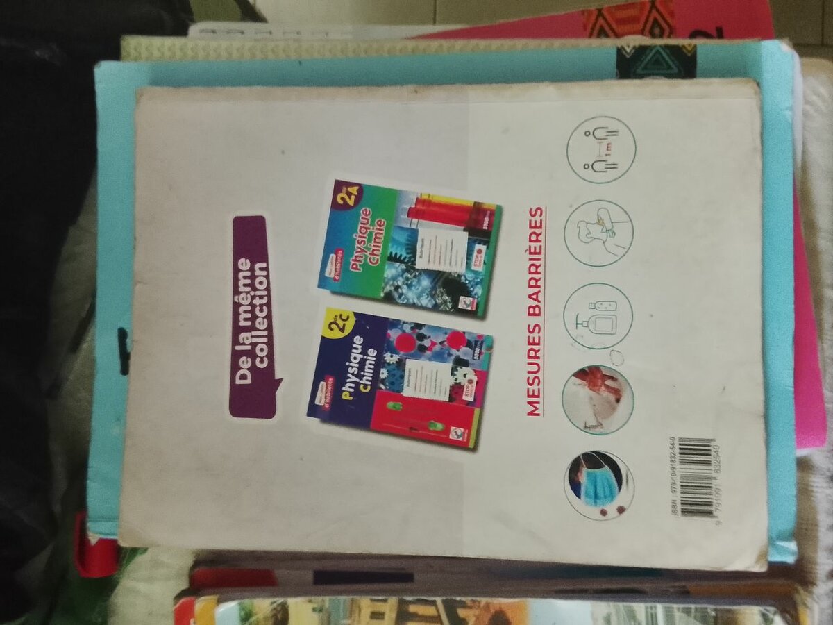 Cahier Physique-Chimie 1re année