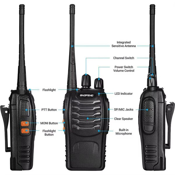 Baofeng Talkie-Walkie Professionnel