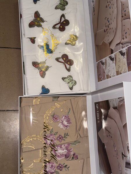 Parure de lit brodée luxe