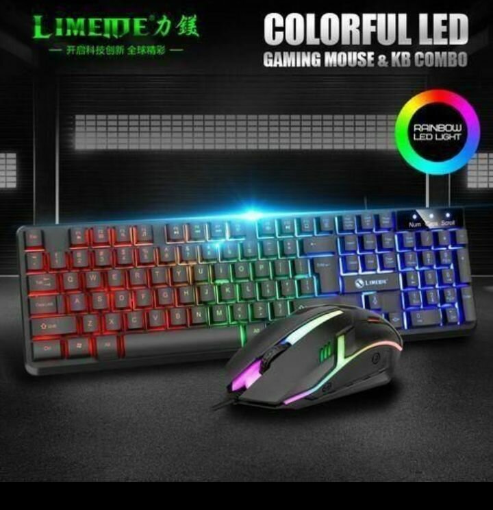 Clavier Gaming RGB & Souris - LIMEIDE