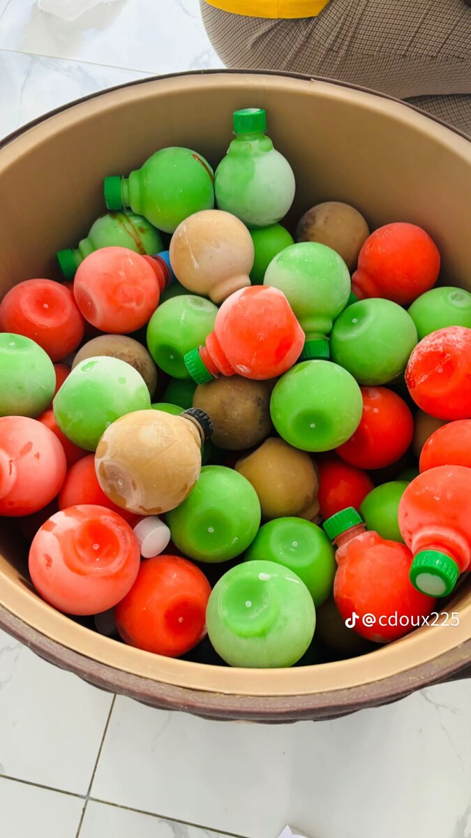 Glaçons parfumés à la glace