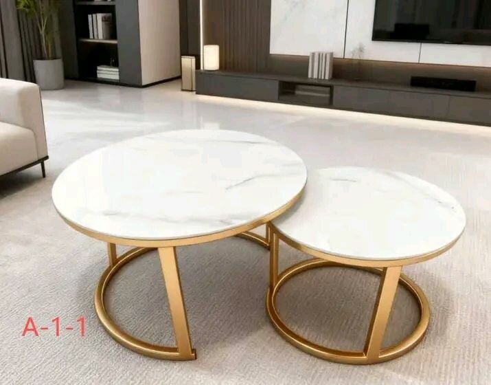 Table basse ronde en marbre