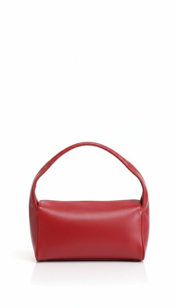Sac à main en cuir rouge élégant