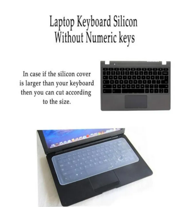 Laptop Keyboard Silicon Cover Transparent