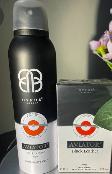 Aviator black leather 22ml+Déo Aviator black leather 200ml