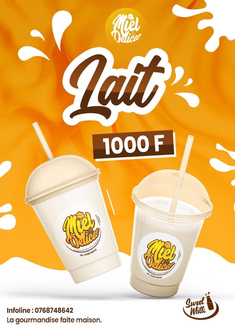 Lait Délicieux Miel Délices
