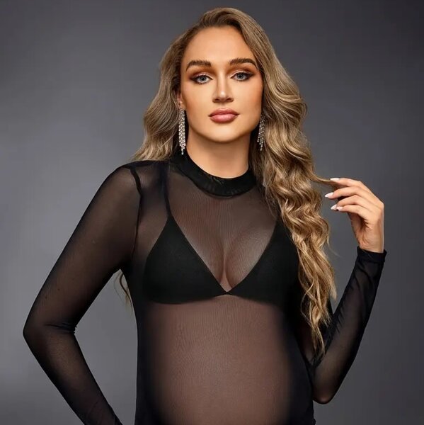 Haut de maternité en tulle