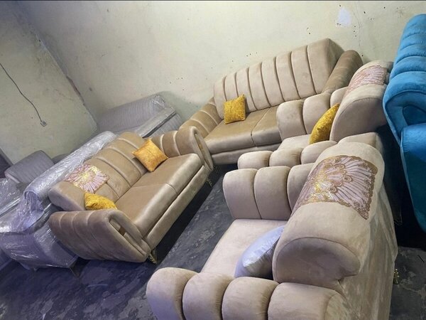 Canapé d'angle en velours