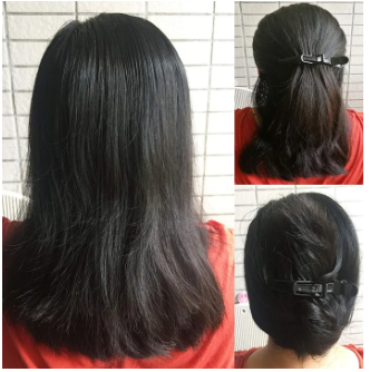 6Pcs/Pack Hair Salon Plastic Crocodile Barrette Hair Section Clip Grip Hairdressing Clamps Claw Clip Tool Accessories-Black