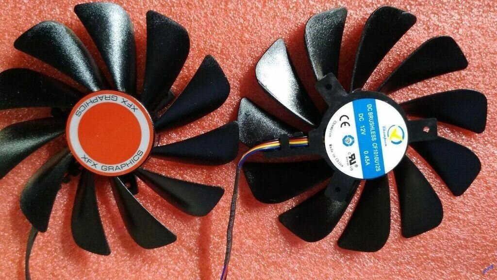 Кулера на видеокарту: XFXRX 580 4G RX 580 8G