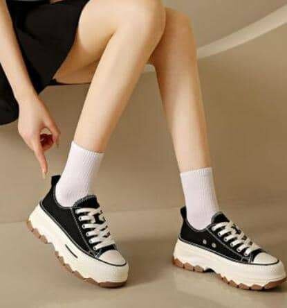 Baskets compensées femme tendance