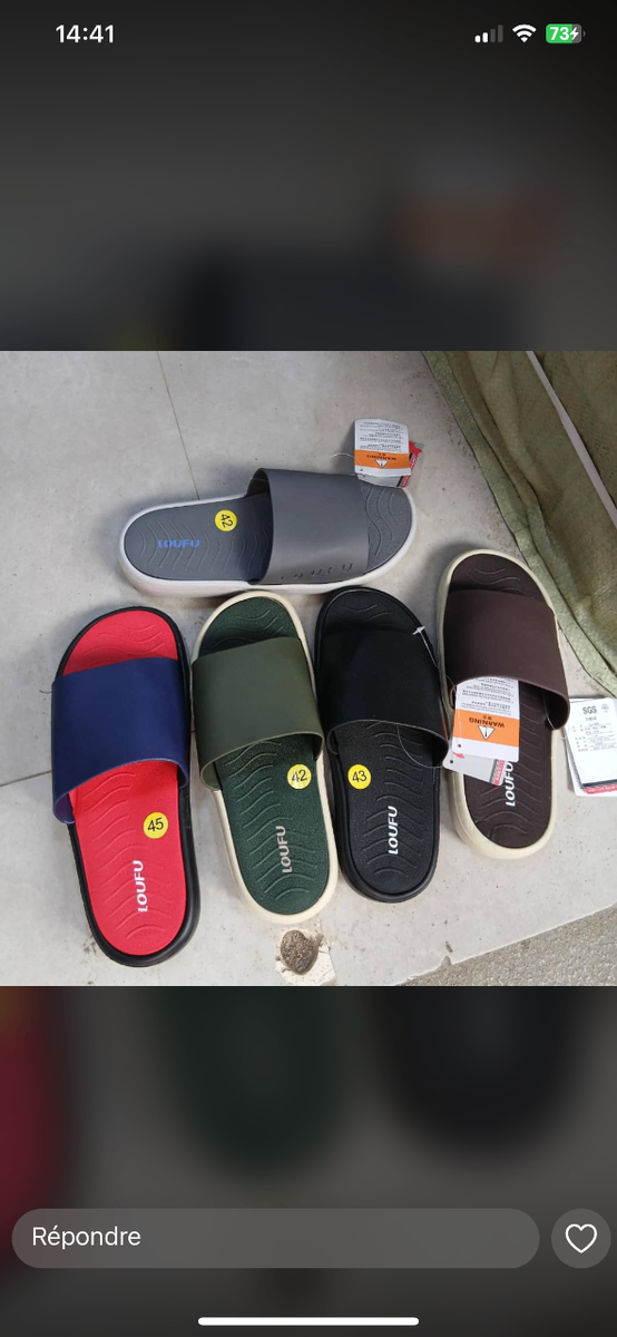 Tongs Confort Homme Résistantes